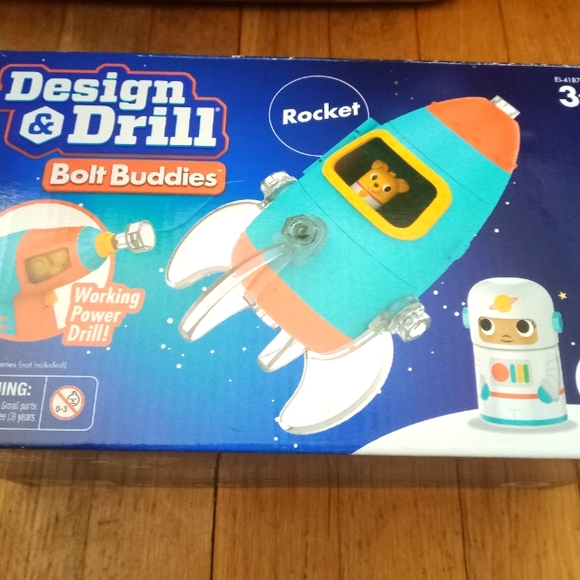 Educational Insights Design and Drill Bolt Buddies Rocket - Picture 1 of 4